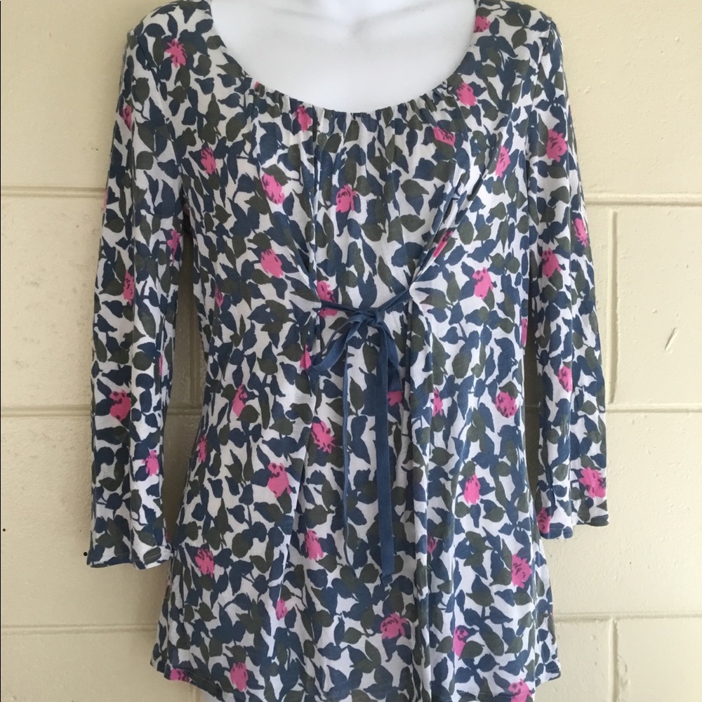 Boden top blouse floralSz 6 100% lycell